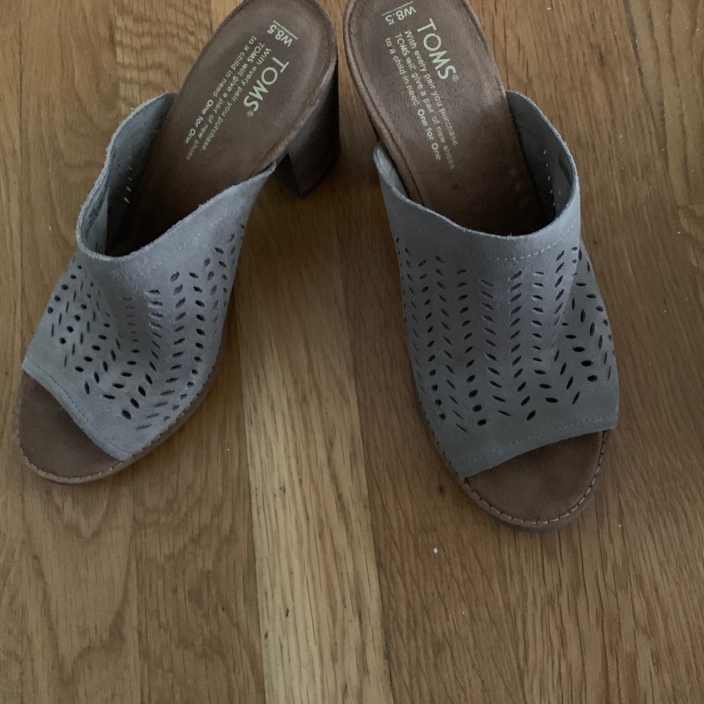 Woven Slip On Heels by TOMS